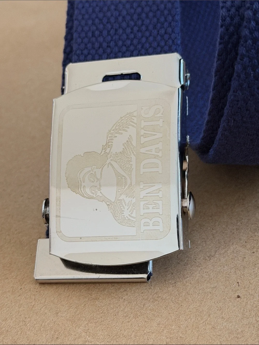Navy blue Ben Davis cotton web belt